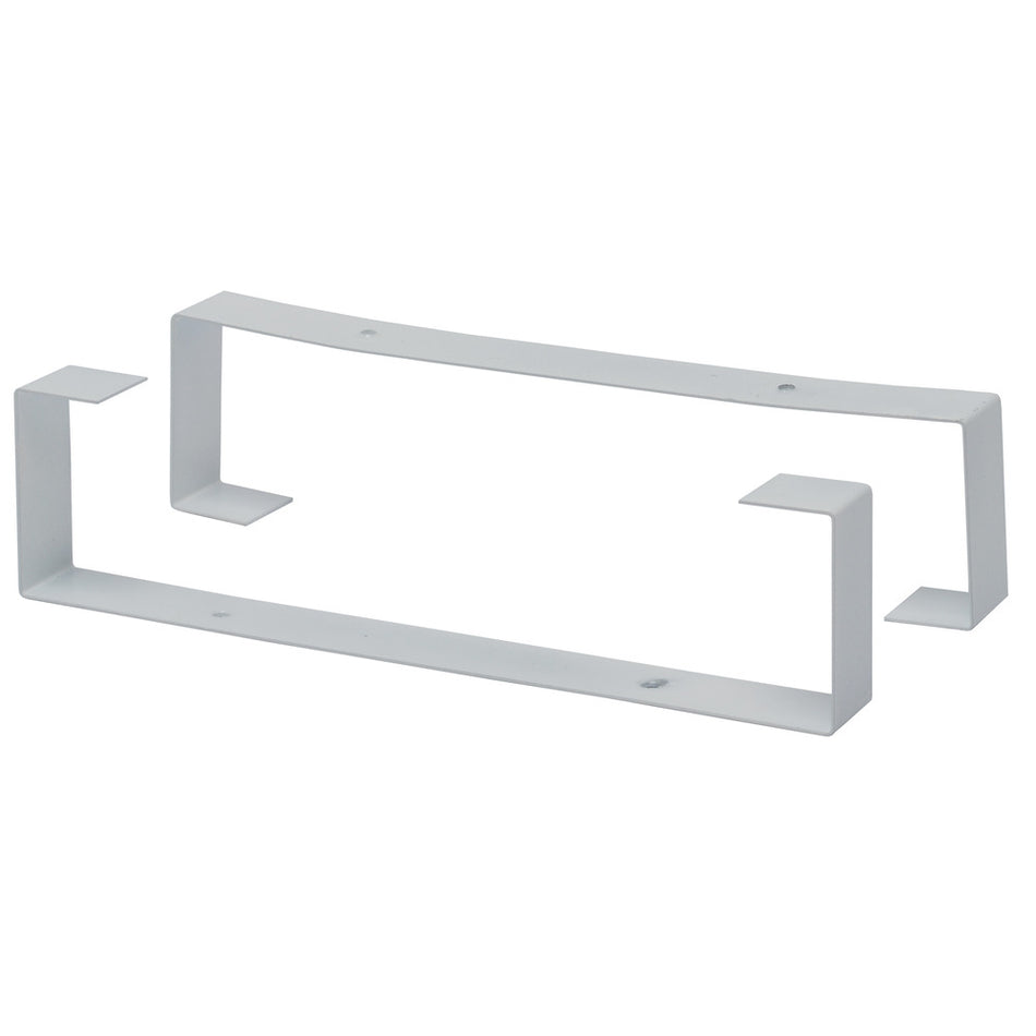Sanivesk Vlakkanaal Beugels PVC Wit 220x55mm 2st-779958