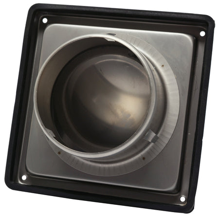 Sanivesk Overdrukrooster RVS Kap Ø100mm-779961