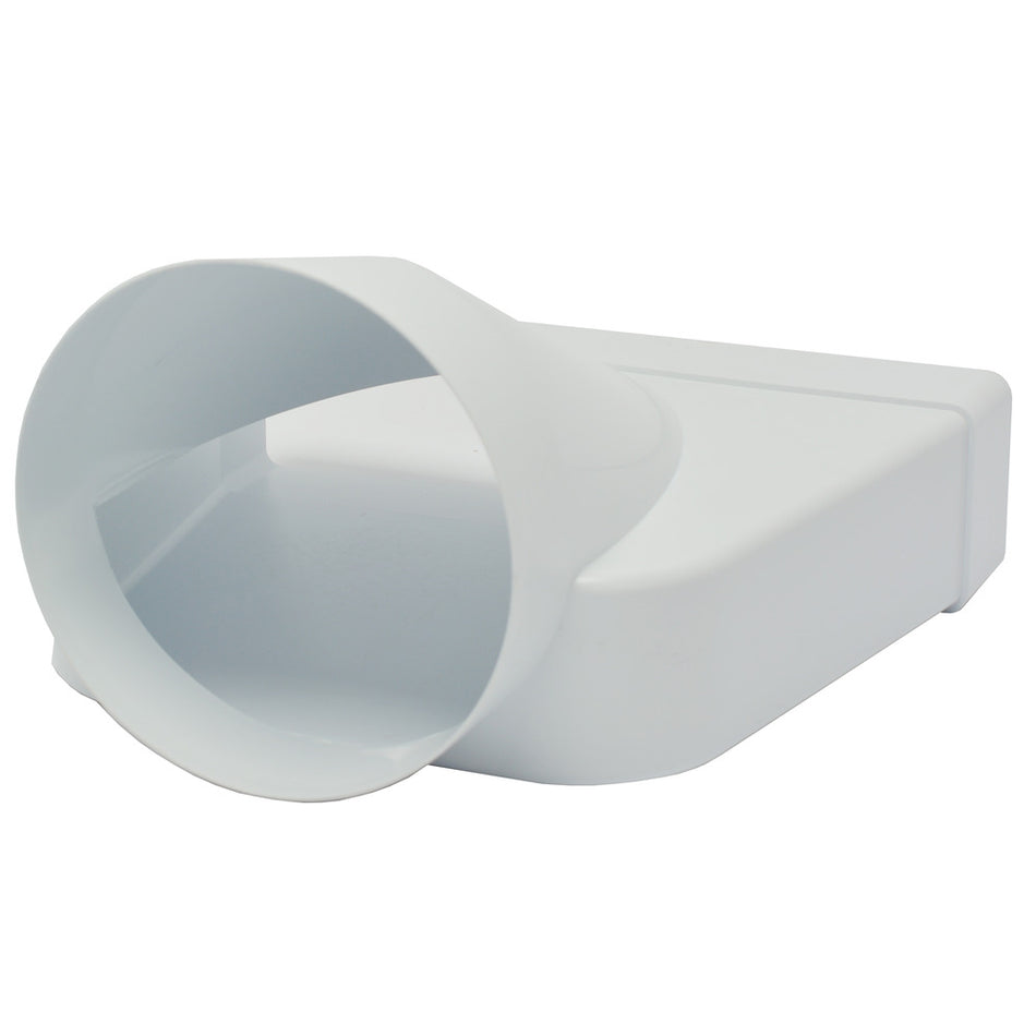 Sanivesk Vlakkanaal Verloopstuk PVC Wit Ø125mm 220x55mm-779969