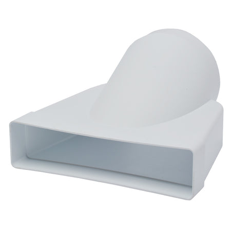 Sanivesk Vlakkanaal Verloopstuk PVC Wit Ø125mm 220x55mm-779969