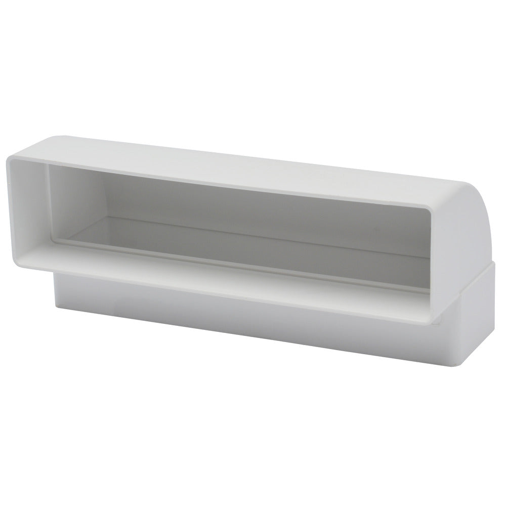 Sanivesk Vlakkanaal Verticale Bocht PVC Wit 220x55mm-779970