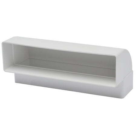 Sanivesk Vlakkanaal Verticale Bocht PVC Wit 220x55mm-779970