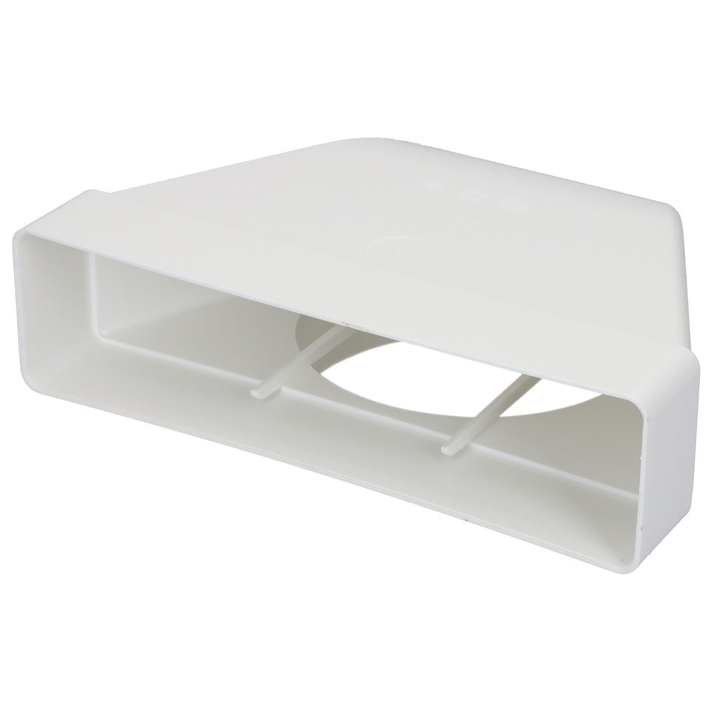 Sanivesk Vlakkanaal Bochtstuk PVC Ø125mm 220x55mm-780044
