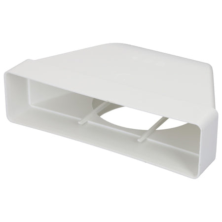 Sanivesk Vlakkanaal Bochtstuk PVC Ø125mm 220x55mm-780044