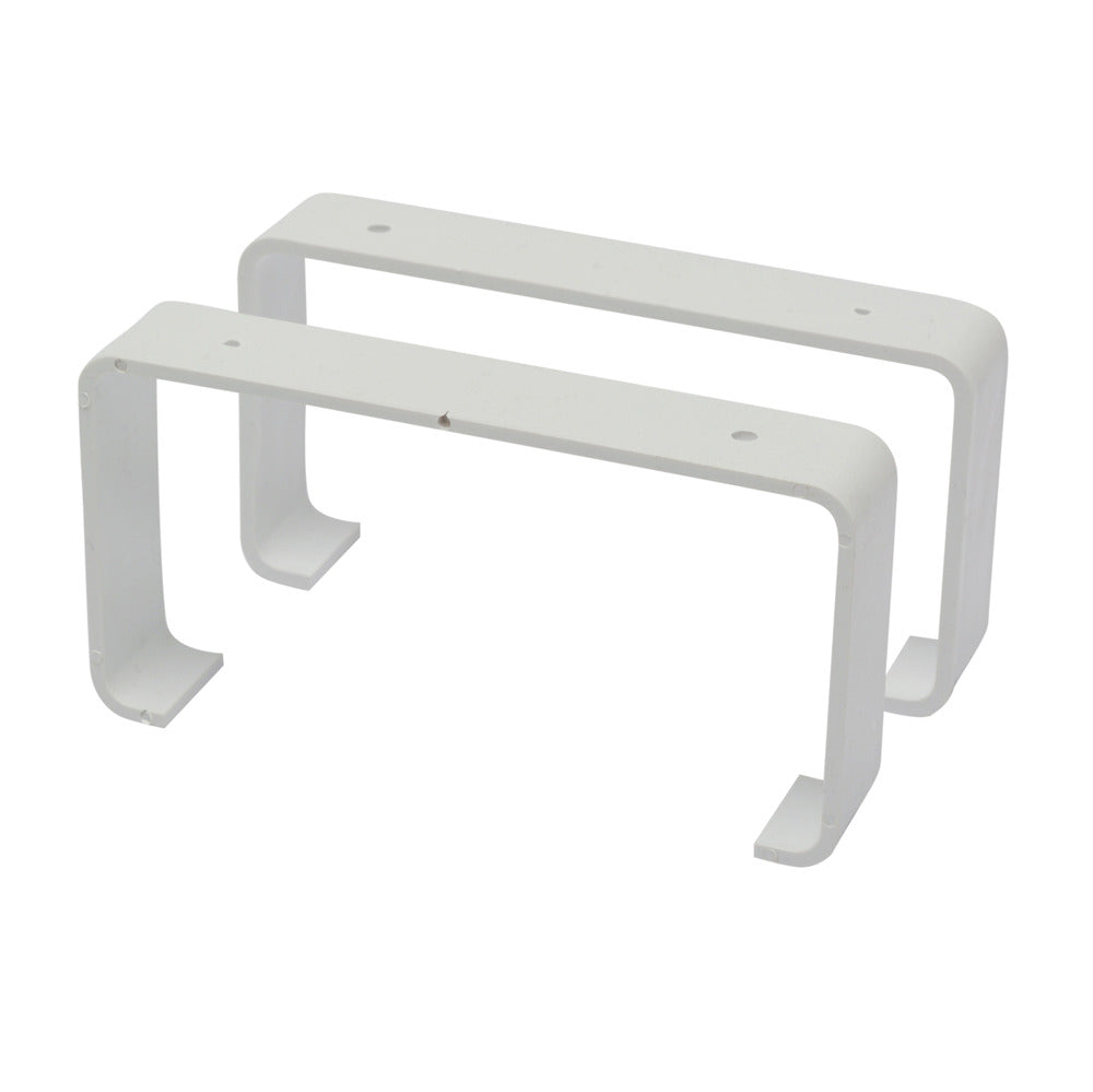 Sanivesk Vlakkanaal Beugels PVC Wit 110x55mm 2st-780415