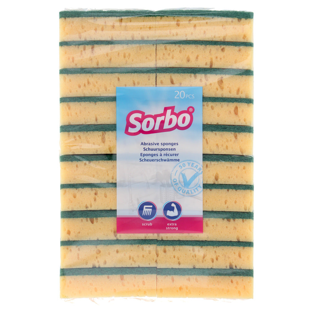 Sorbo schuursponsen zware kwaliteit 20 stuks-781523