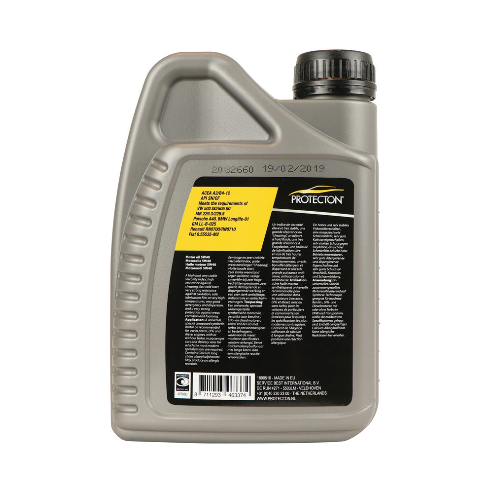 Protecton Motorolie 5W40 A3/B4 1L-781554