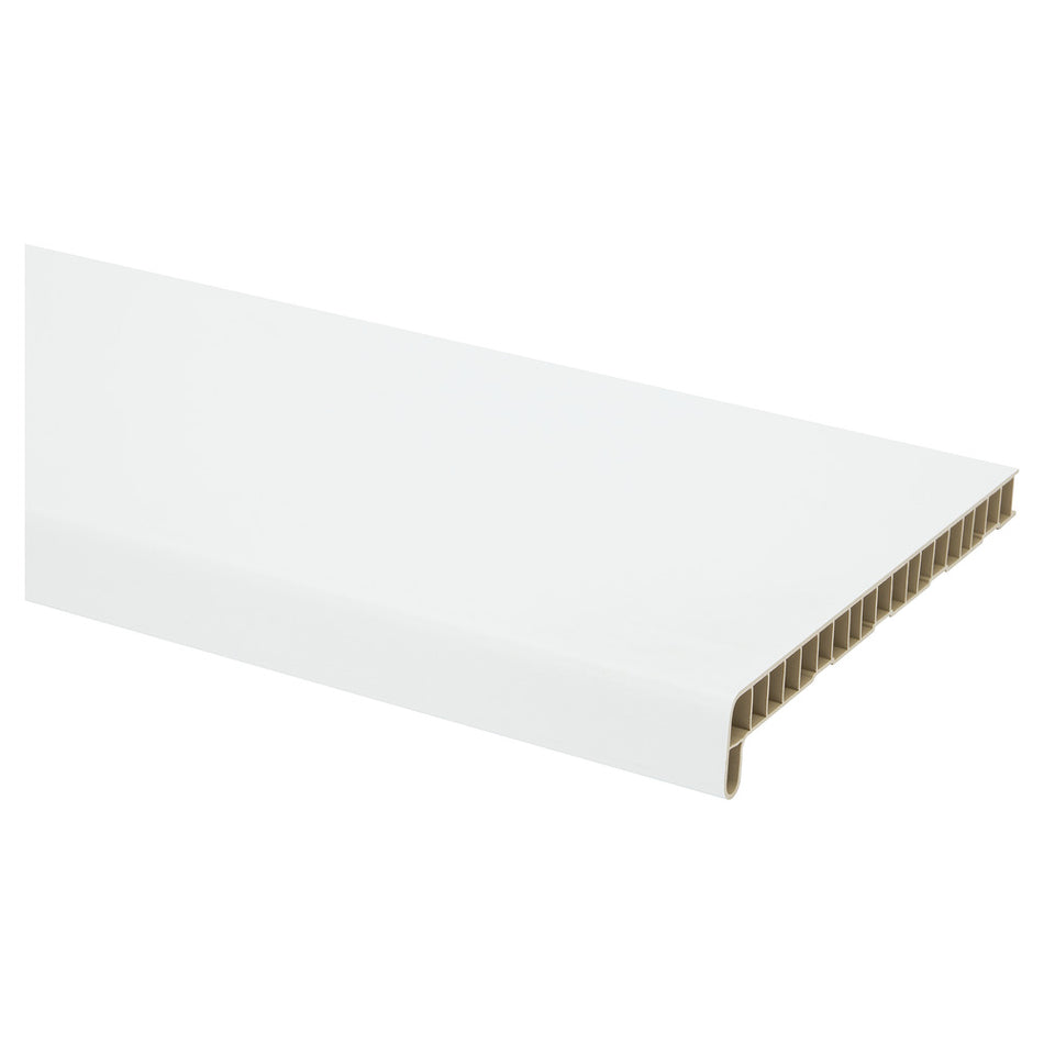 DuraStyle Vensterbank kunststof wit inclusief eindkappen 25x300 cm 40 mm-781571