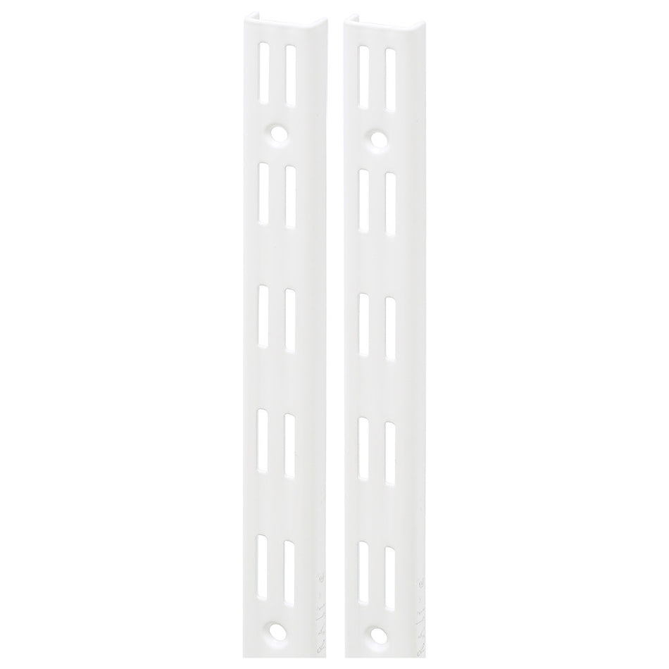 F-Systeem rail dubbel 100 cm wit RAL9003 2 stuks 275 kg-782636