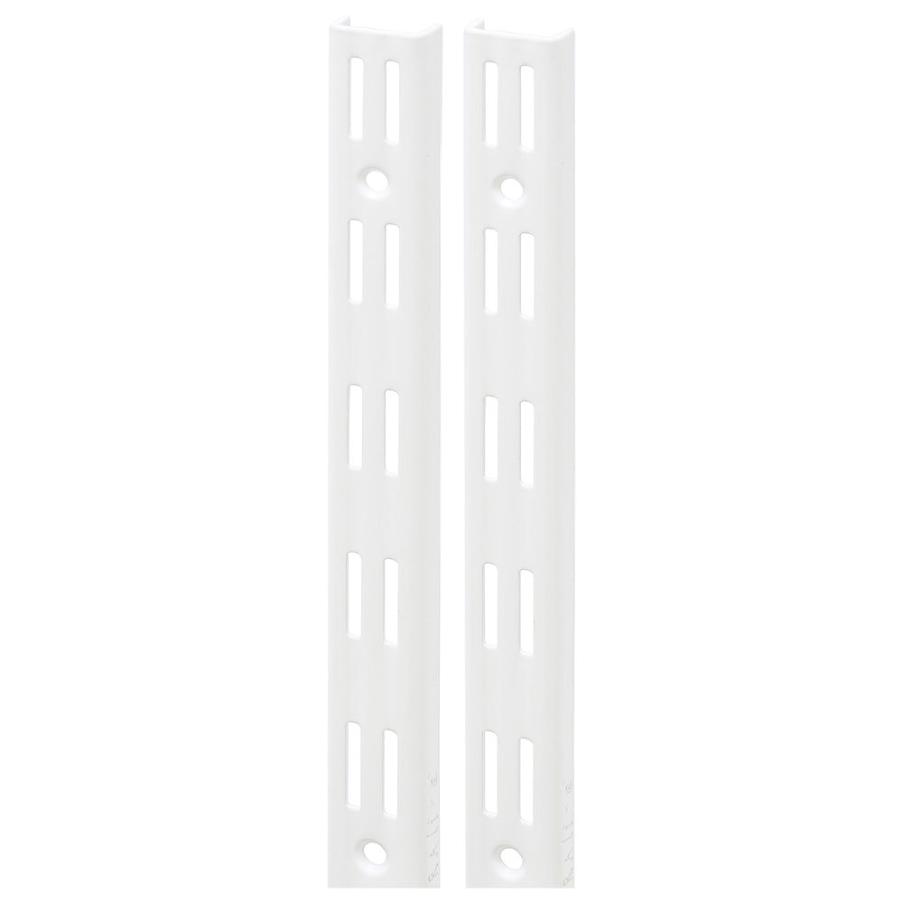 F-Systeem rail dubbel 200 cm wit RAL9003 2 stuks 550 kg-782638