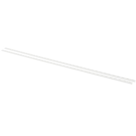 F-Systeem rail dubbel 200 cm wit RAL9003 2 stuks 550 kg-782638
