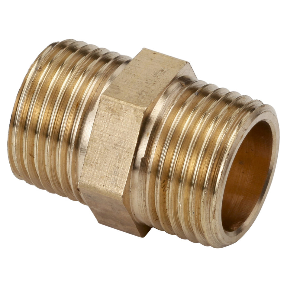 Draad nippel 3/8'' dubbel - 2 stuks-783542