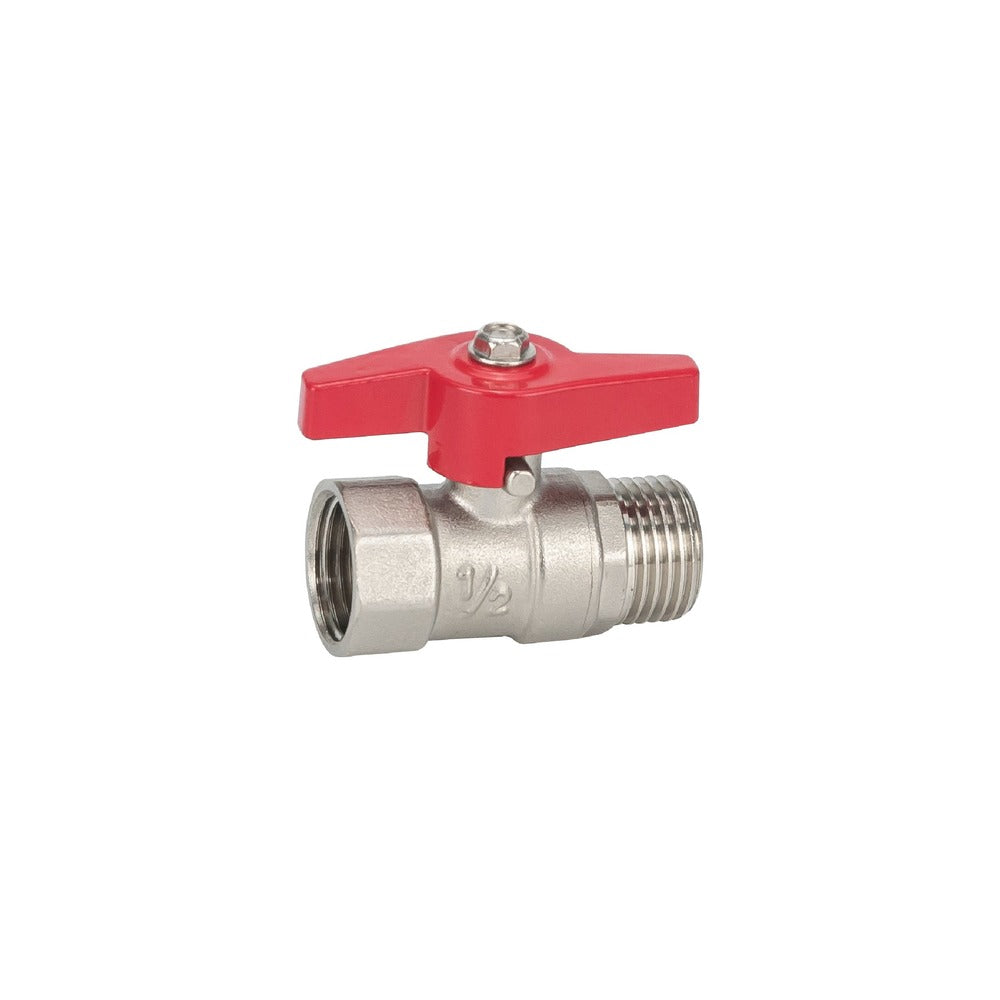 Kogelstopkraan met vlindergreep Draad 1/2F x 1/2M-783550