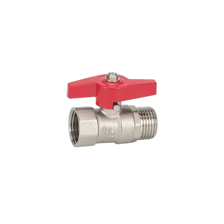 Kogelstopkraan met vlindergreep Draad 1/2F x 1/2M-783550