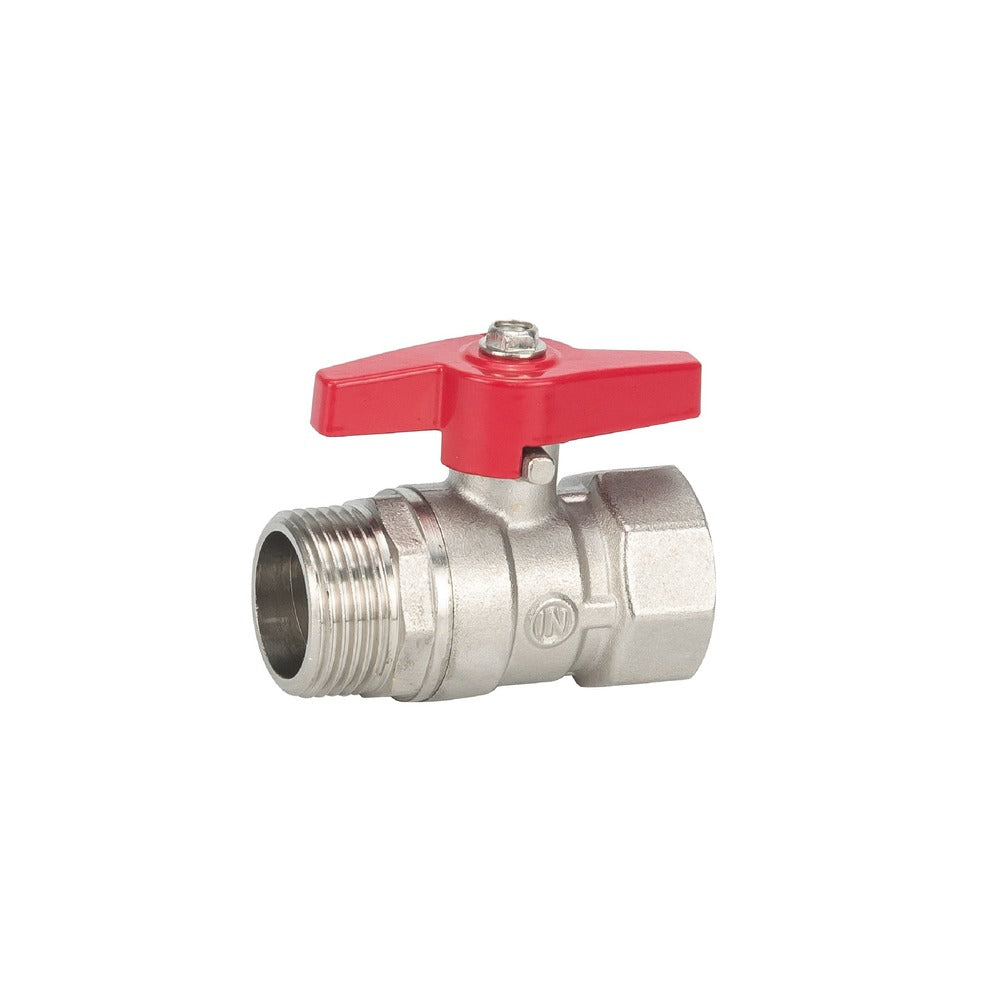 Kogelstopkraan met vlindergreep Draad 3/4"F x 3/4"M-783553
