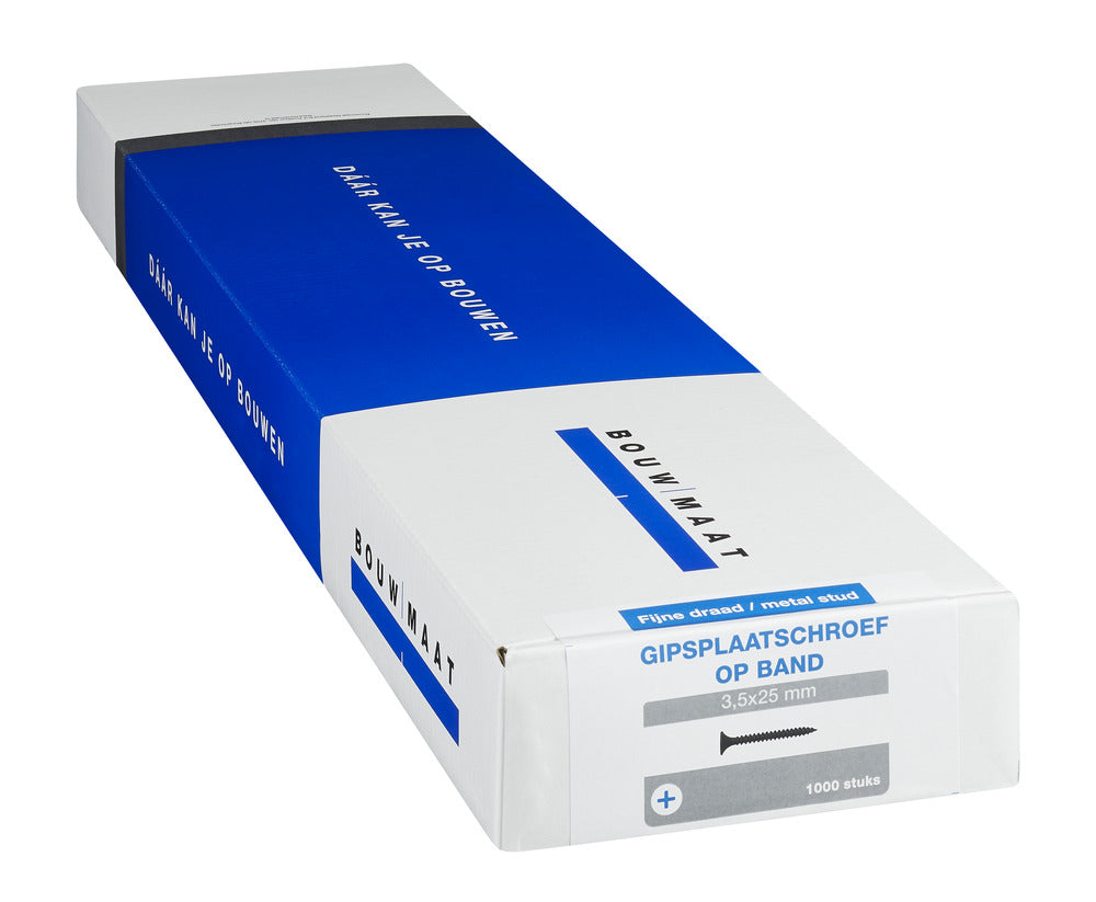 Bouwmaat Gipsplaatschroef Op Band Fijne Draad PH2 1000st-784596