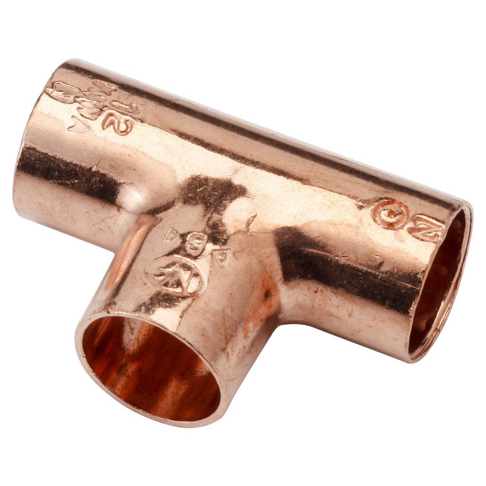 Riko T-stuk Roodkoper 2st-787933