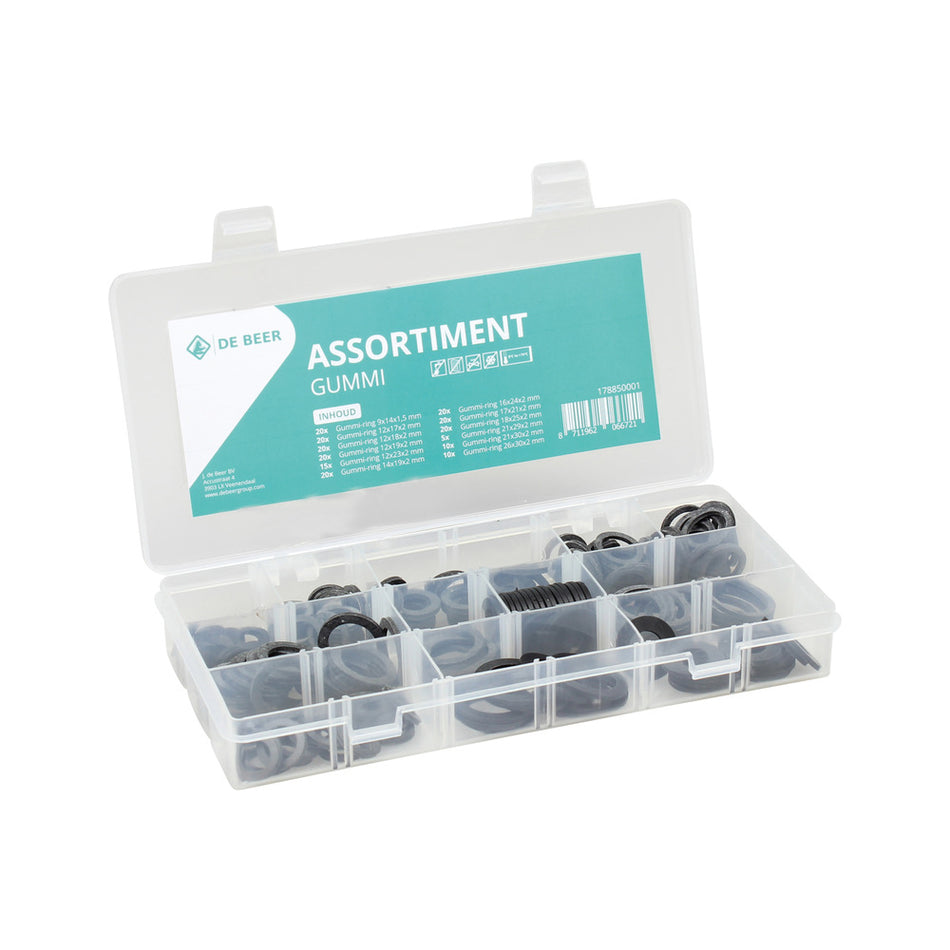 De Beer Rubberring Assorti 200st-791839