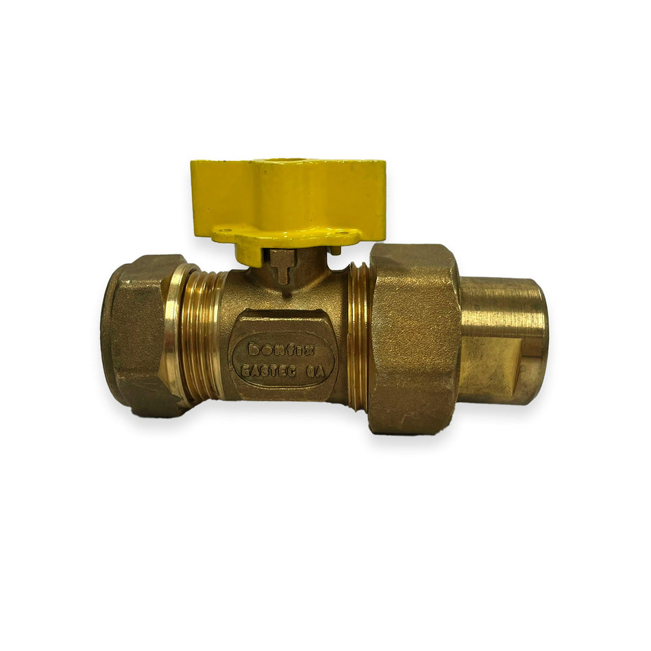 Riko Gaskogelkraan knelkoppeling 22 mm x 1/2'' binnendraad-791848
