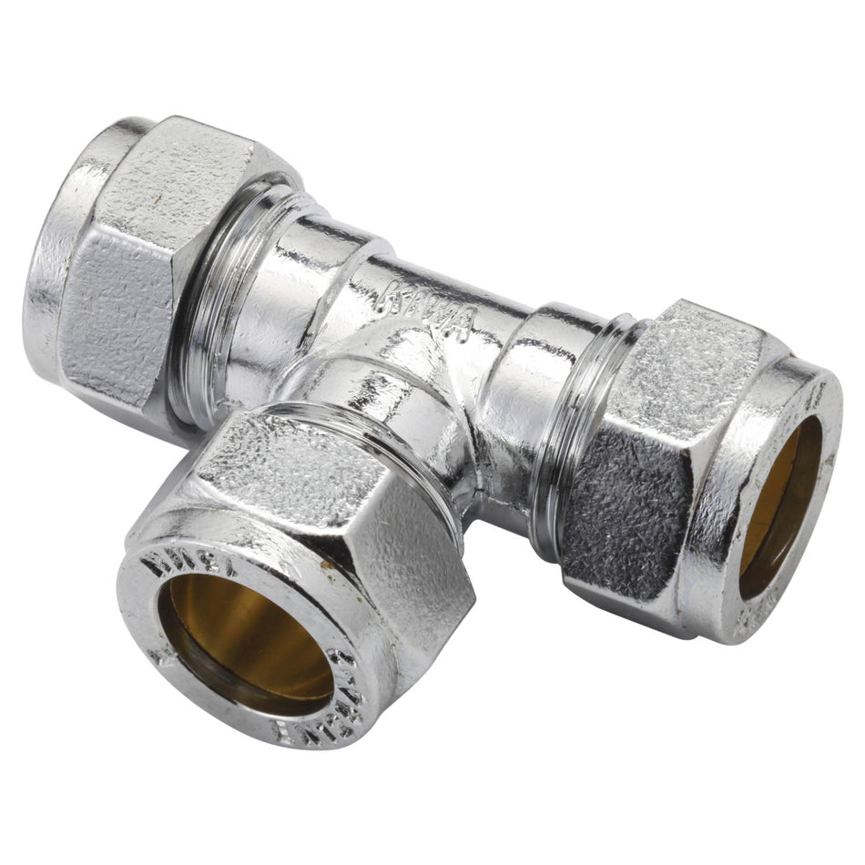 Riko Knel T-stuk 15 x 15 x 15 mm chroom-791861