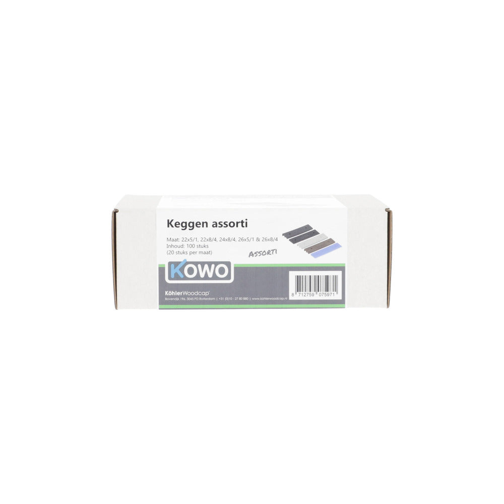 Kowo Keggen Assortiment Verschillende Maten 100st-794797