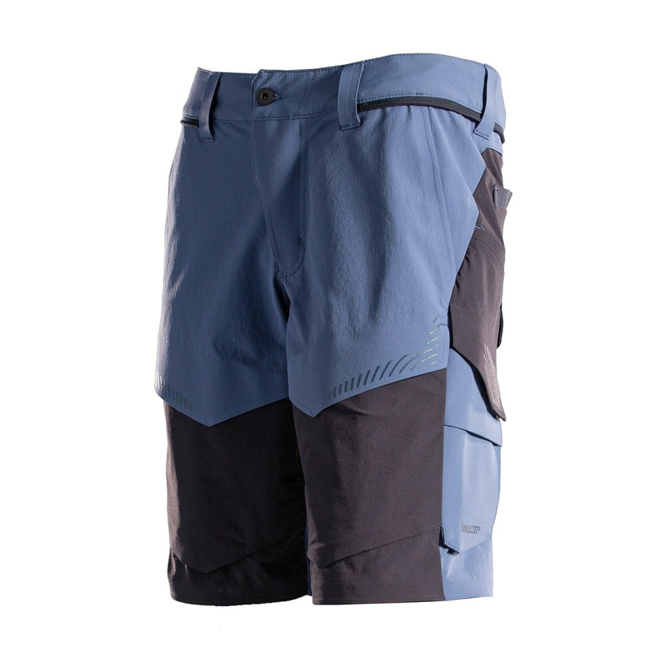 Mascot Korte Werkbroek Customized Ultimate Stretch IJsblauw/Marine-803381