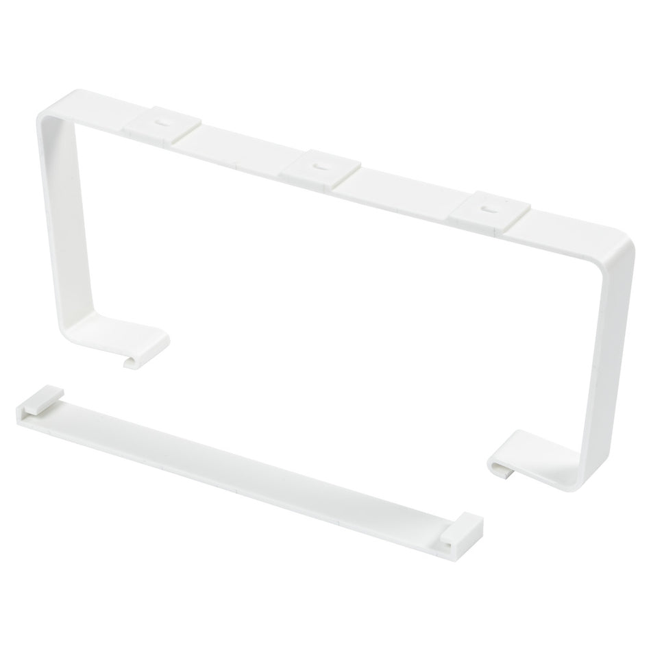 Sanivesk Vlakkanaal Kanaalbeugel PVC Wit 220x90mm 2st-804147