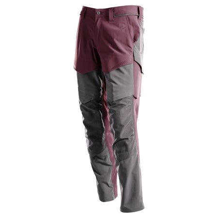 Mascot Werkbroek Customized Ultimate Stretch Bordeaux/Steengrijs-806126