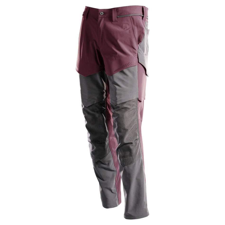 Mascot Werkbroek Customized Ultimate Stretch Bordeaux/Steengrijs-806126