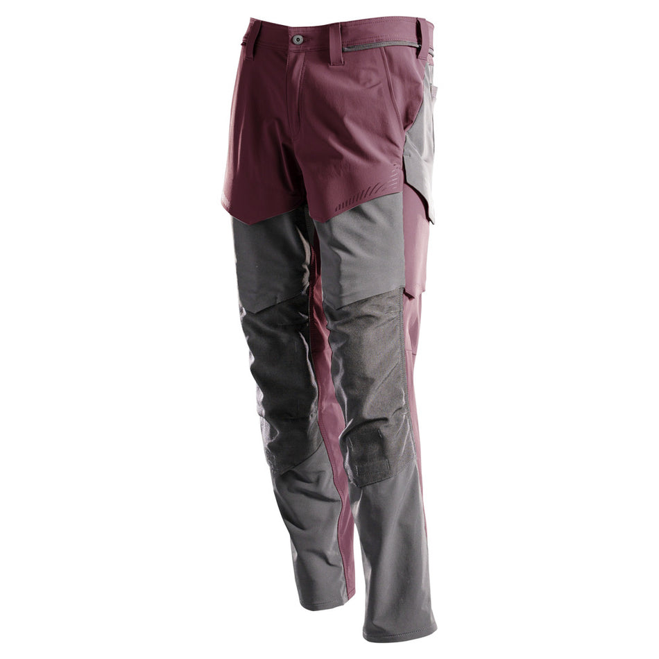Mascot Werkbroek Customized Ultimate Stretch Bordeaux/Steengrijs-806128