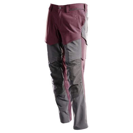 Mascot Werkbroek Customized Ultimate Stretch Bordeaux/Steengrijs-806130