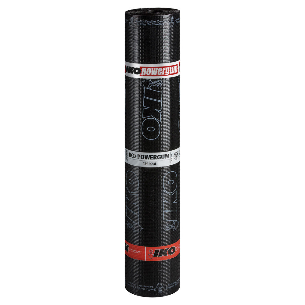 IKO Powergum APP Bitumen Toplaag  470K14  EU Zwart Gewapend 1x6m-808653