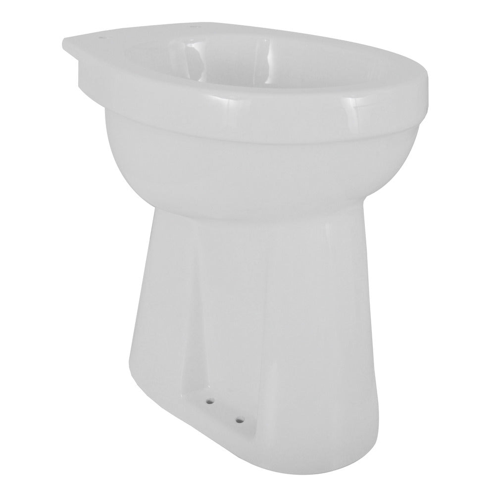 Closetpot Staand Verhoogd Vlakspoel AO Glanzend Wit 46cm-809533