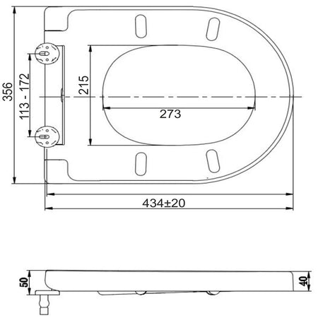 Zahara Toiletzitting Softclose en Quick Release Glanzend Wit-809539