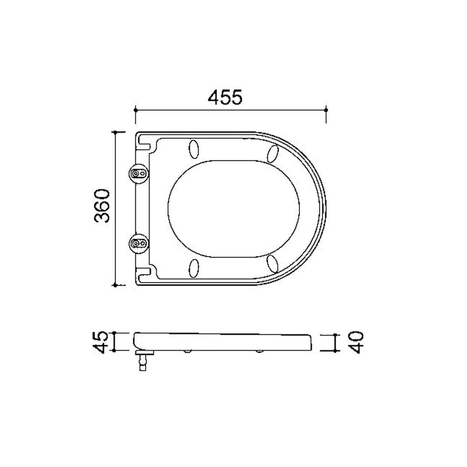 Smize Toiletzitting Softclose en Quick Release Glanzend Wit-809541