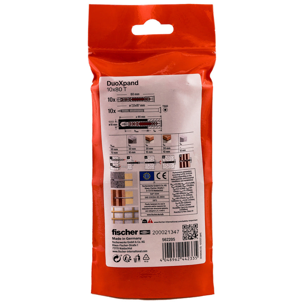 fischer Constructieplug DuoXpand Verzinkt T-816389