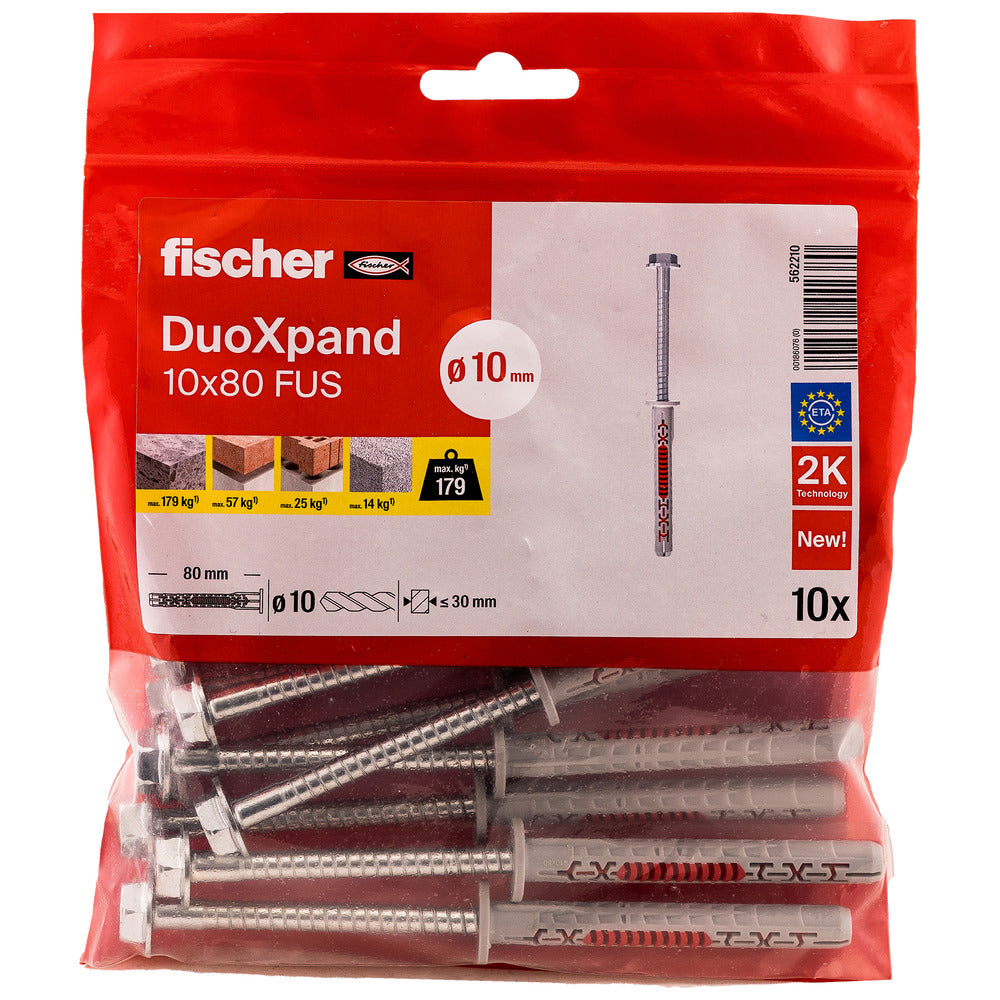 fischer Constructieplug DuoXpand Verzinkt FUS 10st-816394