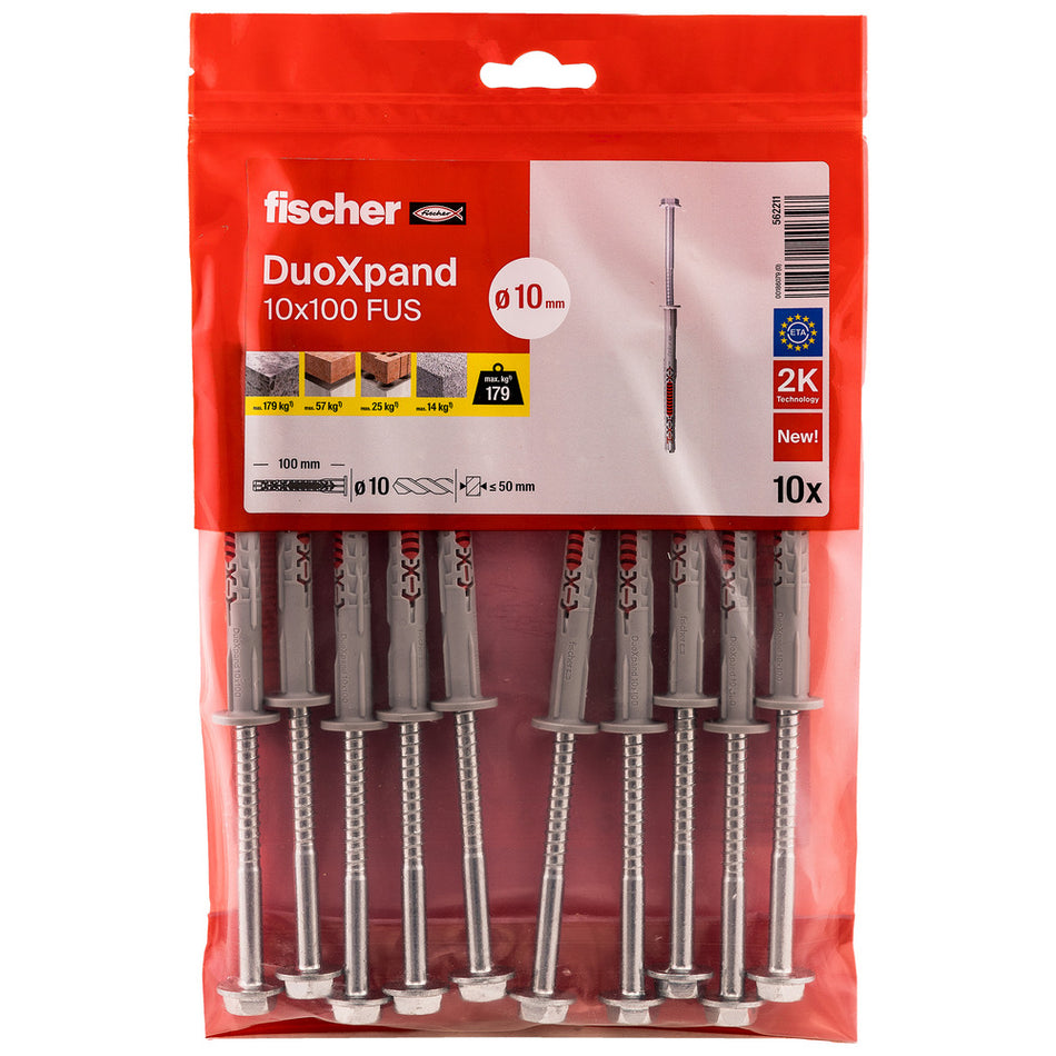fischer Constructieplug DuoXpand Verzinkt FUS 10st-816395