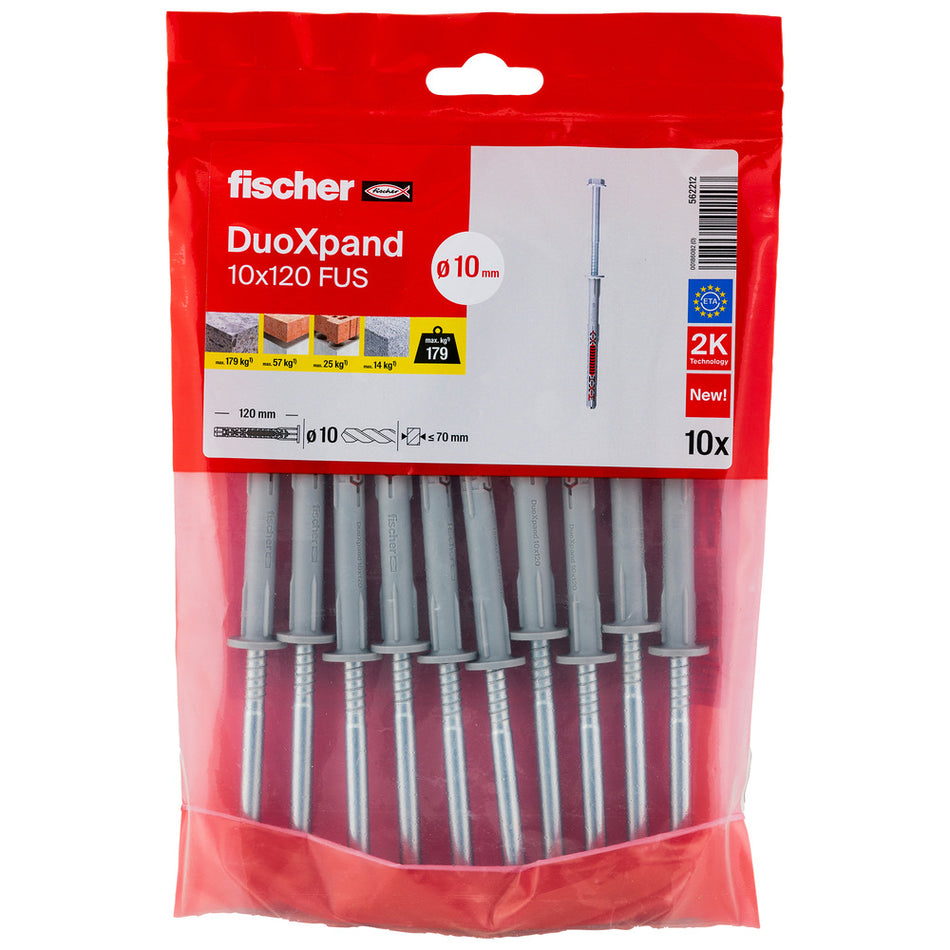 fischer Constructieplug DuoXpand Verzinkt FUS 10st-816396