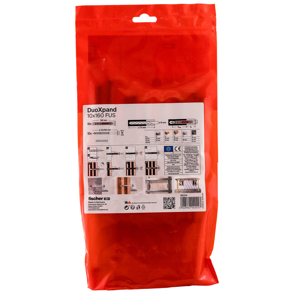 fischer Constructieplug DuoXpand Verzinkt FUS 10st-816398