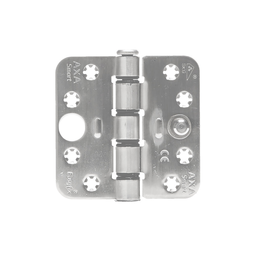 AXA Veiligheidsscharnier Smart Easyfix Ronde Hoek RVS 89x89mm SKG3-820470