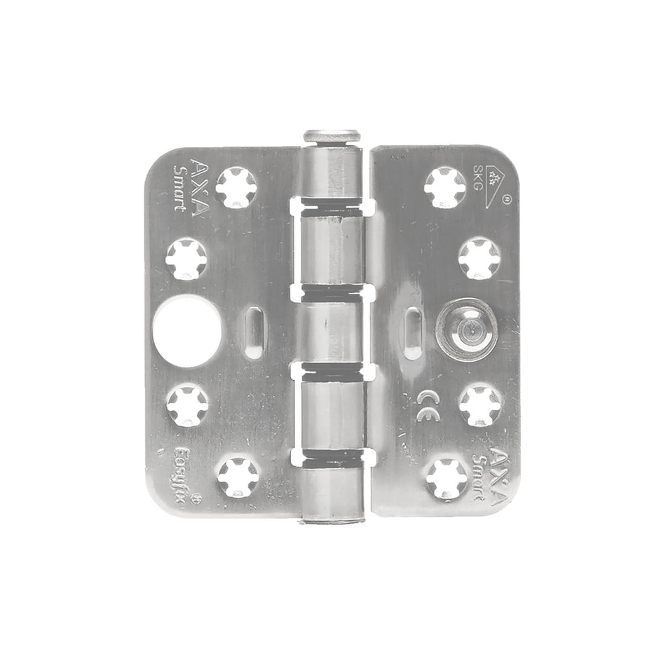AXA Veiligheidsscharnier Smart Easyfix Ronde Hoek RVS 89x89mm SKG3-820470