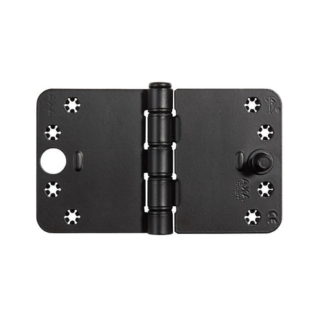 AXA Veiligheidsscharnier Smart Easyfix Ronde Hoek Staal Zwart 150x89mm SKG3-820471