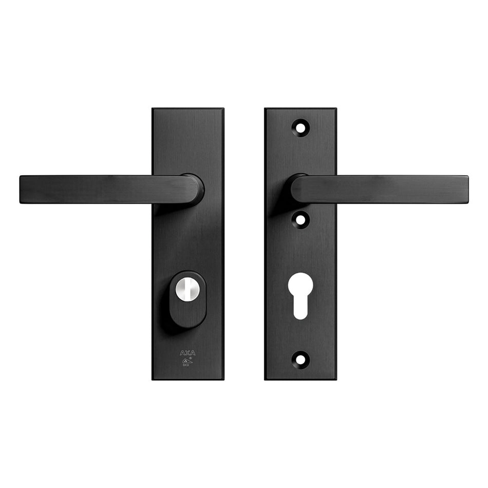 AXA Veiligheidsbeslag Edge Plus Kort Kruk-Kruk PC72 Anti-Kerntrek Zwart SKG3-820483