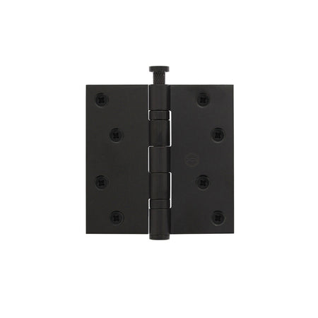 Kogellagerscharnier Recht 3,5inch 89x89x25mm Zwart Incl. Zwarte Kruiskopschroeven-820488