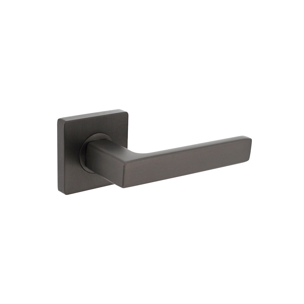 Deurkruk Hera Op Geveerde Rozet 55x55x10mm 7mm Nokken Antraciet-Grijs-820490