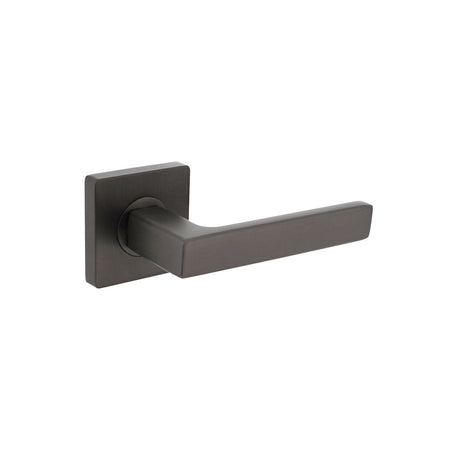 Deurkruk Hera Op Geveerde Rozet 55x55x10mm 7mm Nokken Antraciet-Grijs-820490