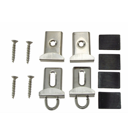 Riko Spiegelklemmen Chroom 4st-820497