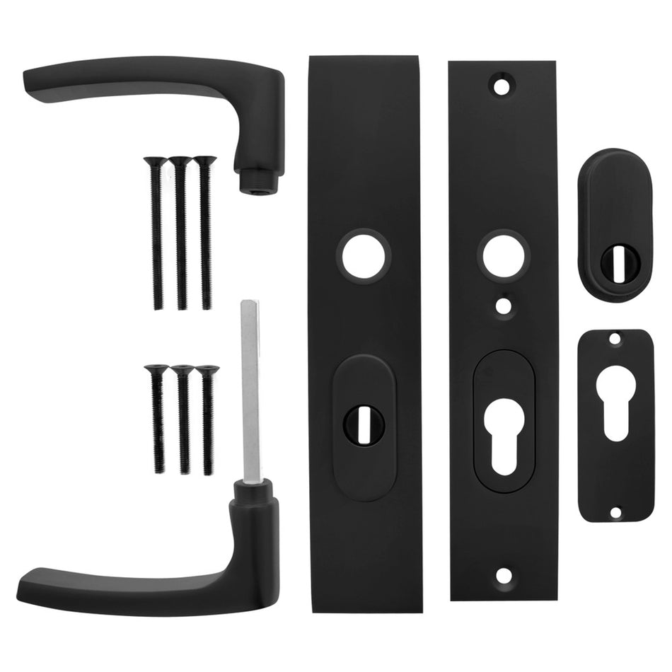 StarX Veiligheidsbeslag Kruk/Kruk/Langschild PC55/72 SKG3 Aluminium Zwart-820673