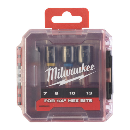 Milwaukee Shockwave Magnetische Doppenset 4-delig-820830